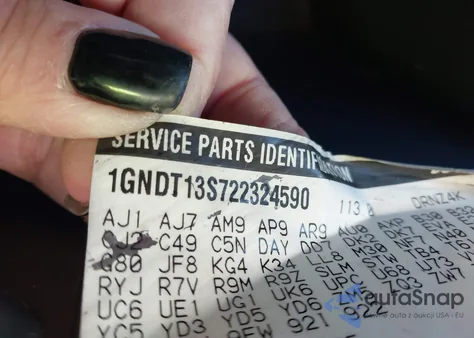 2002 Chevrolet Trailblazer Lt from USA, damaged, VIN 1GNDT13S722324590